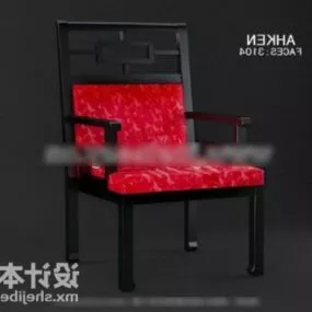 Chinese Vintage Wood Chair 3d model
