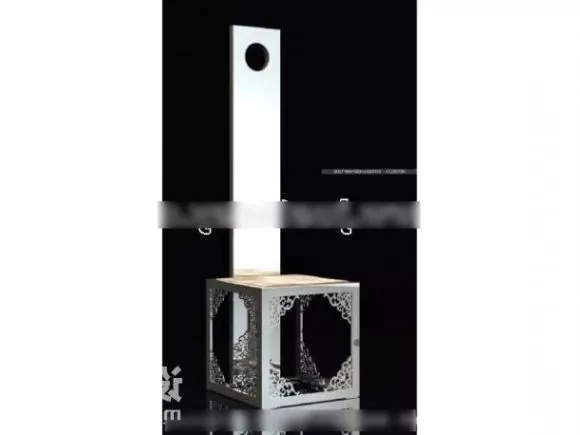 Square Seat Low Style 3d model