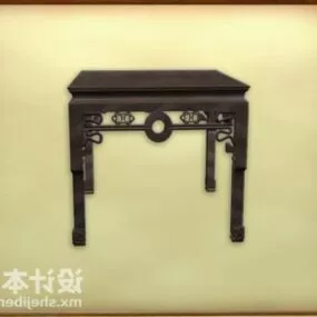 Stool Table Chinese Vintage Furniture 3d model