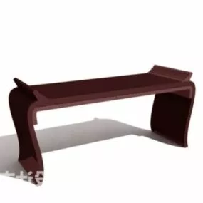 Vintage Stool Table Chinese Style 3d model