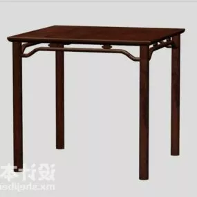 Mahogany Elegant Chinese Table 3d model