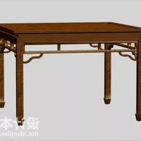 Antique Traditional Carved Table Furniture 3d model
