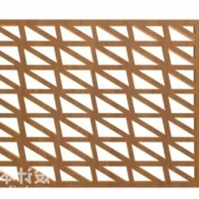 Chinese Window Frame Lattice Pattern 3d model