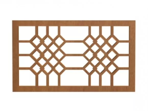 Frame Oriental Texture With Pattern Asian Design 3d model