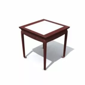 Square Console Table 3d model