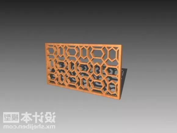 Simple Door With Handle 3d model