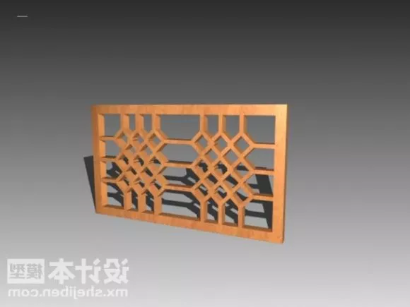 Plaster Frame Line Pattern 3d model