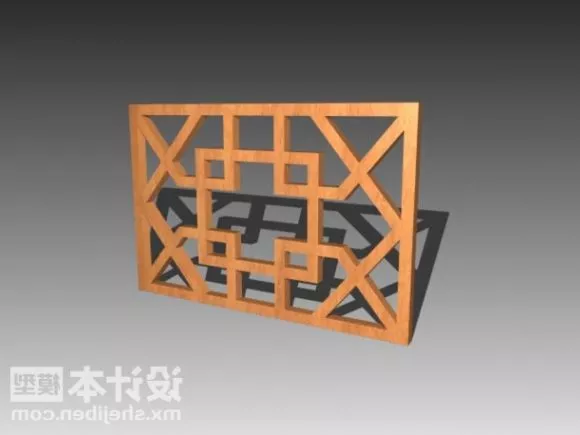 Chruch Frame Decoration 3d model