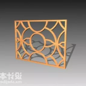 Old Style Chinese Window Frame 3d model