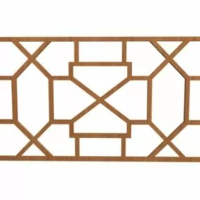 Window Frame Straight Pattern 3d model