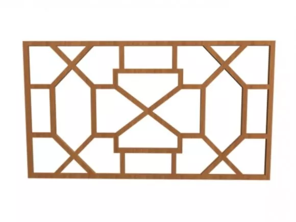 Window Frame Straight Pattern 3d model Window Frame Straight Pattern 3d model