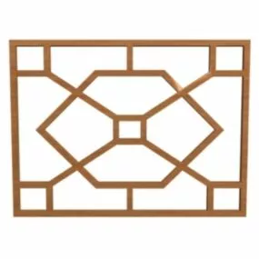 Window Frame Simple Pattern 3d model