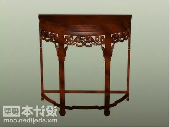 Antique Wood Carving Piece 3d model