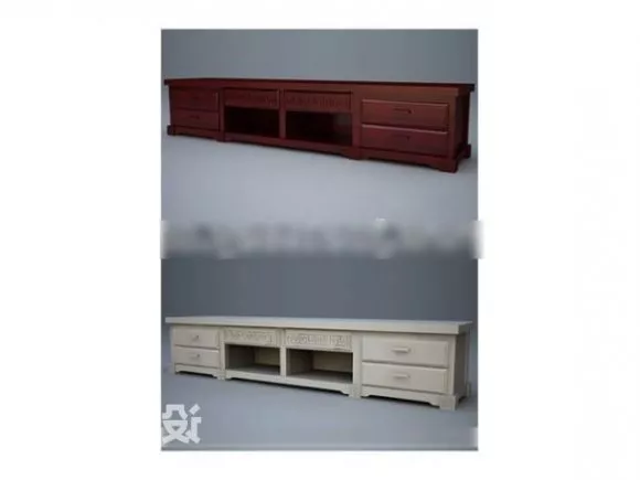 Two Tv Cabinet Furniture 3d model Two Tv Cabinet Furniture 3d model