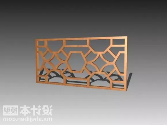 Chinese Screen Divider Indoor Furniture 3d model Chinese Screen Divider Indoor Furniture 3d model