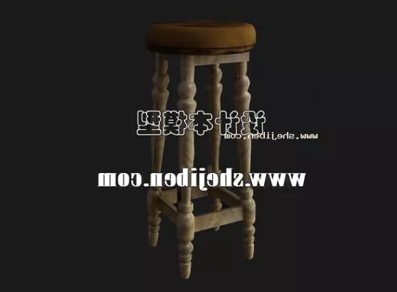 Chair Upholstery With High Back 3d model