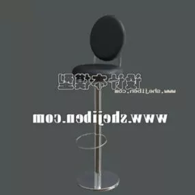 Bar Chair Curved Cute Shape 3d model