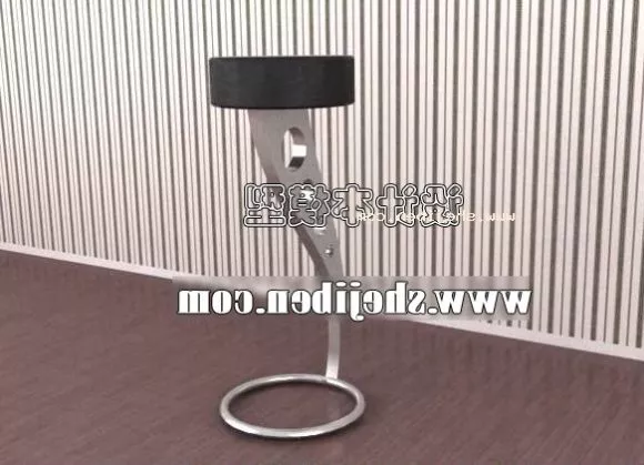 Public Waiting Chair Steel Frame 3d model