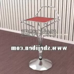 Bar Chair Square Seat 3d model