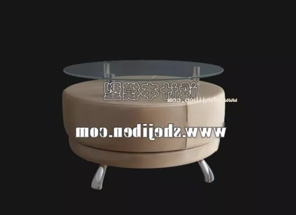 Modern Makeup Table With Rectangular Mirror 3d model