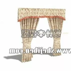 Antique Curtain Furniture 3d model