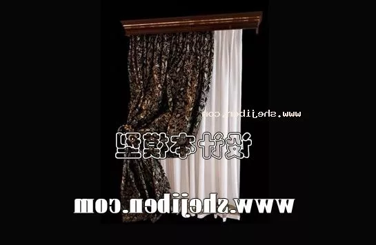 Window Roll Curtain Textile Material 3d model