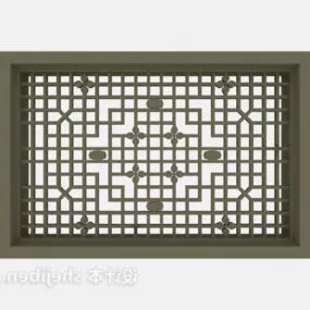 Chinese Rectangular Window Frame 3d model