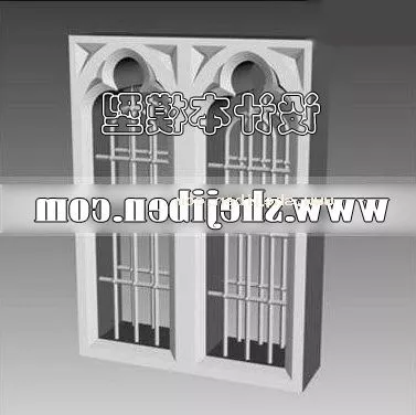 Classic Window Frame 3d model Classic Window Frame 3d model