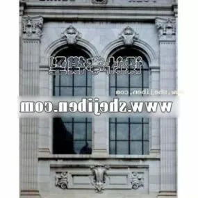European Classic Window Design 3d model