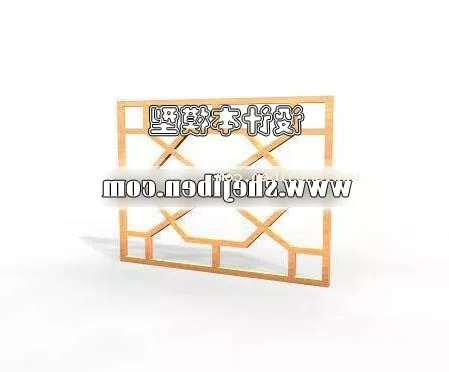Rosette Window Frame 3d model