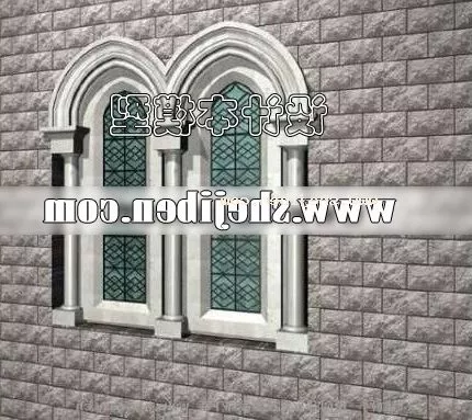 Chruch Frame Decoration 3d model