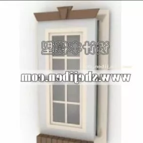 Antique Window V1 3d model