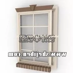 Chinese Window Frame Box Pattern 3d model