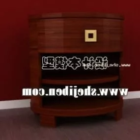 Cylinder Bedside Table 3d model