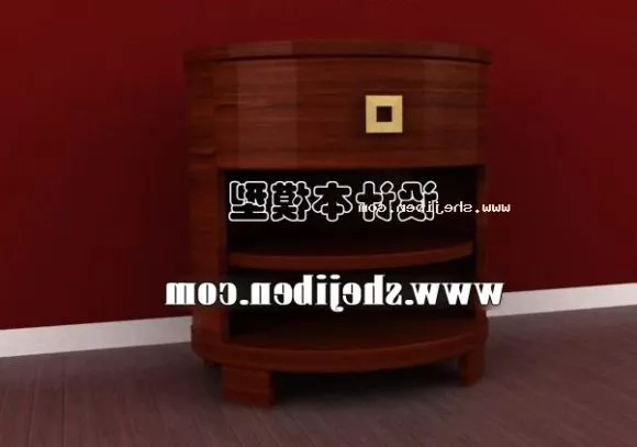 Mango Wood Sideboard 3d model