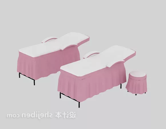 Bed For Child With Cabinet 3d model