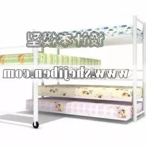 Girl Bunkbed Furniture 3d model