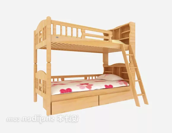 Children Bunkbed Design 3d model Children Bunkbed Design 3d model