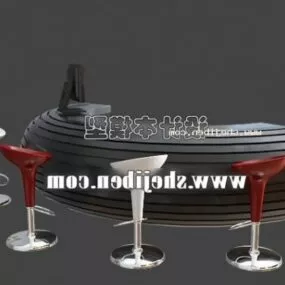 Reception Club Furniture 3d model