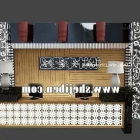 Reception Desk Hotel Furniture 3d model