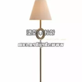 Hotel Floor Lamp Brass Stand 3d model