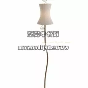 Retro Floor Lamp Brass Stand 3d model
