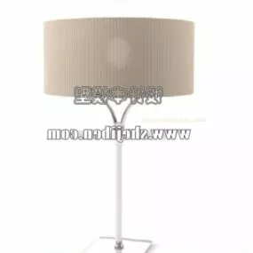 Floor Lamp Big Cylinder Shade 3d model