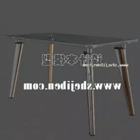Dining Table Modern Style 3d model