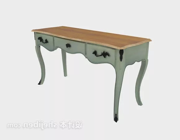 Work Table Set With Under Cabinet 3d model