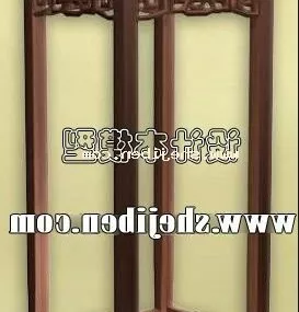 Stool Console Table Wooden Leg 3d model