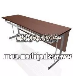 Coffee Table With Black Chairs And Flower Vase Pot 3d model