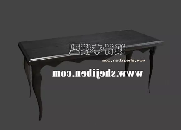 The Desk With Drawer 3d model