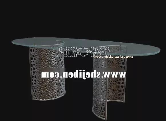 Wine Glass Stack 3d model
