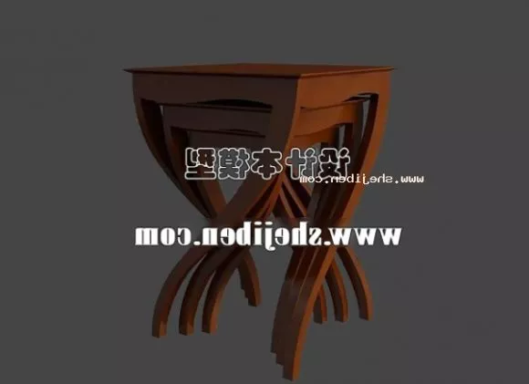 Office Desk With Storage And Chair 3d model